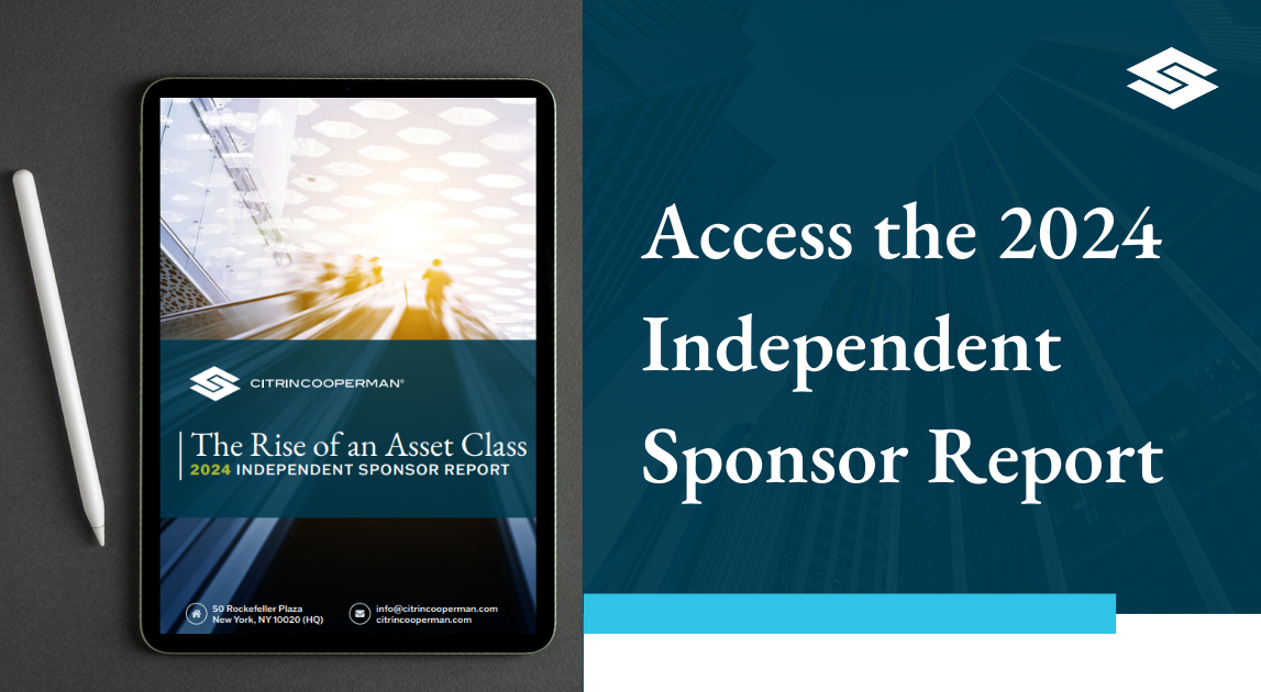 Independent Sponsor Report