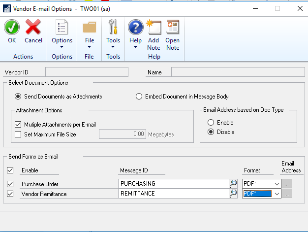 Microsoft Dynamics GP How to Email ACH Remittances (7)