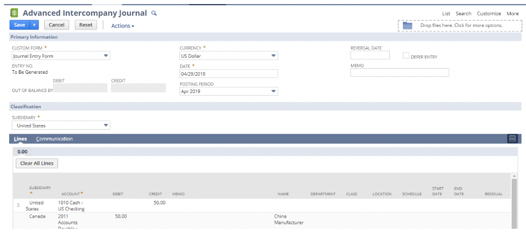 NetSuite-Advanced-Intercompany-Journal